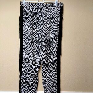 90s Aztec Print Palazzo Pants